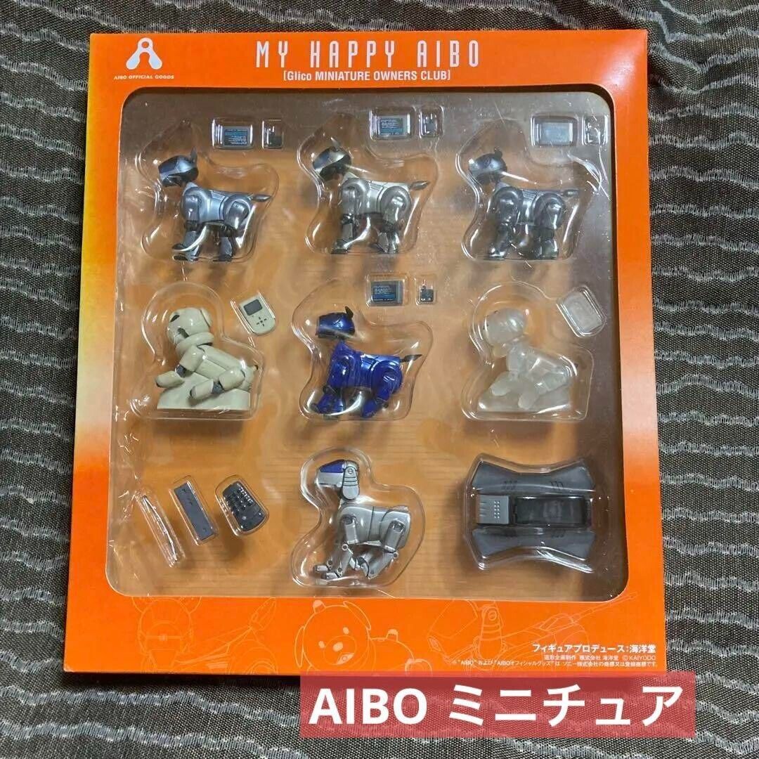 MY HAPPY AIBO Figure Glico Display Case Miniature Limited to 500 Kaiyodo