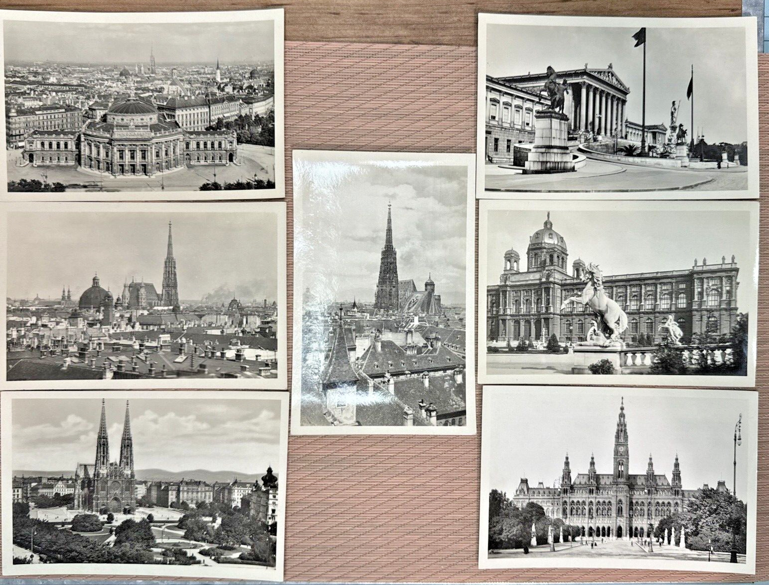 Qty 10 Wien Echle Photographie-Karle Postcards Vintage RPPC
