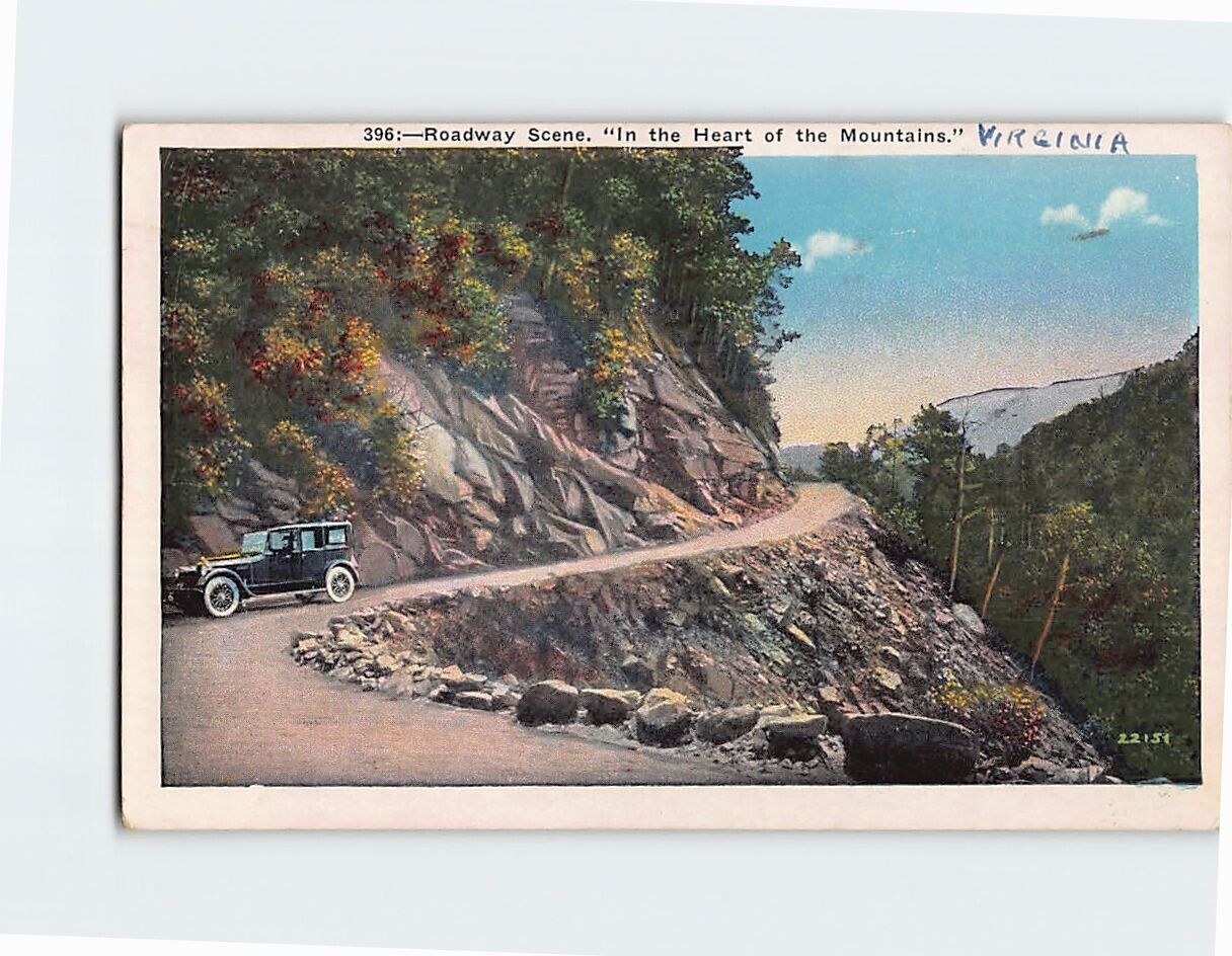 Postcard Roadway Scene \