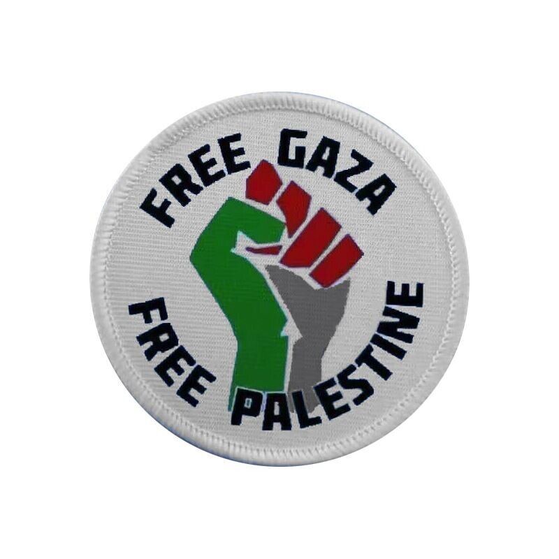 Free Palestine End Apartheid Free Gaza Palestine Country Flag Hook&Look Patch*K