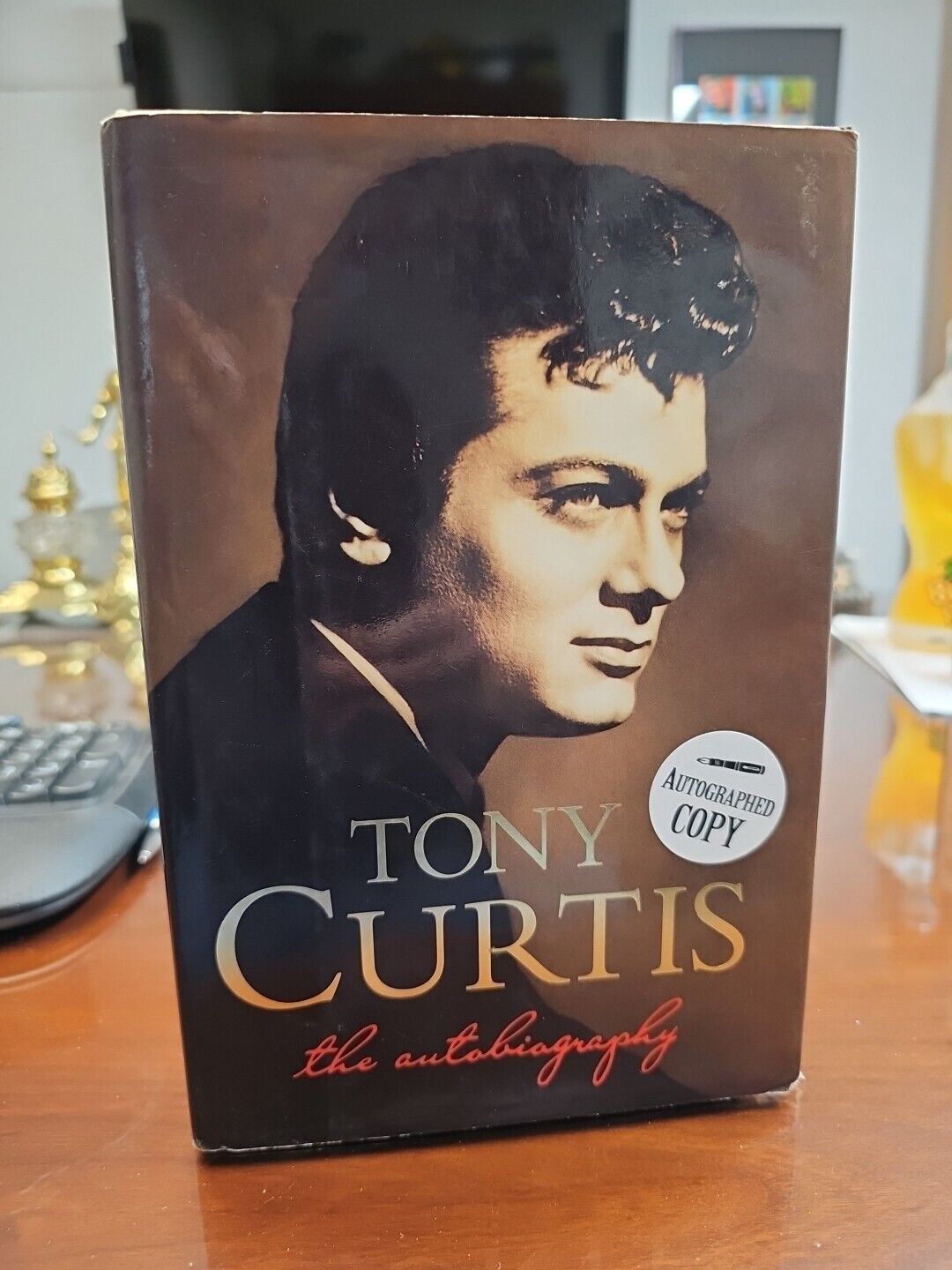 Tony Curtis Autographed Book \