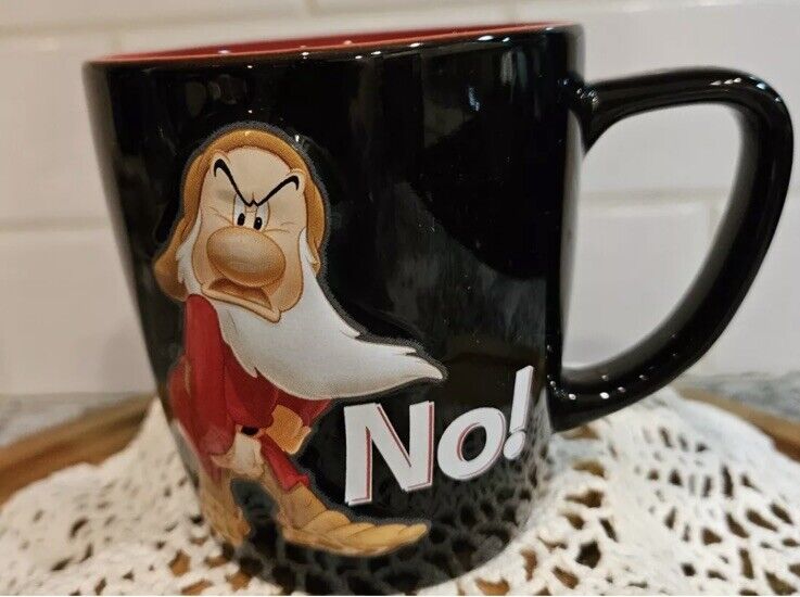 Disney 3D Grumpy Dwarf No  Stubborn 3D Coffee Mug Cup