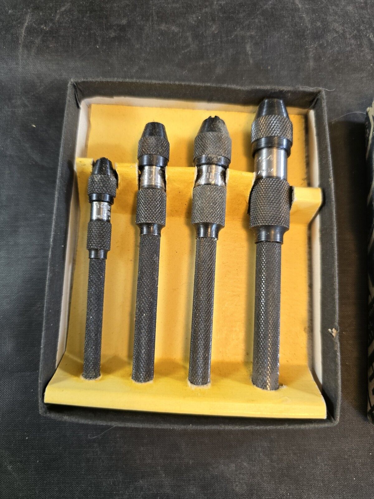 Eclipse Pin Vise Set of (4) Machinist Neill Tools Sheffield, England # 121 - 124