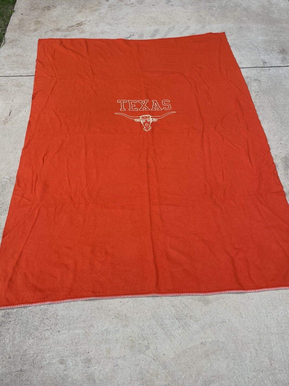 Vintage Texas Longhorn Blanket 63x80