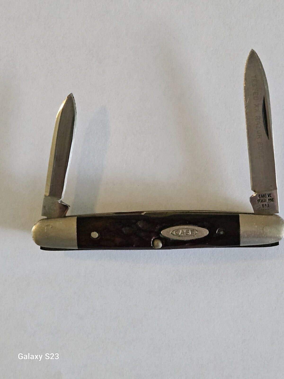 CASE XX USA 06263 2-Blade Stainless (1965-69) EISENHOWER Pocket Knife