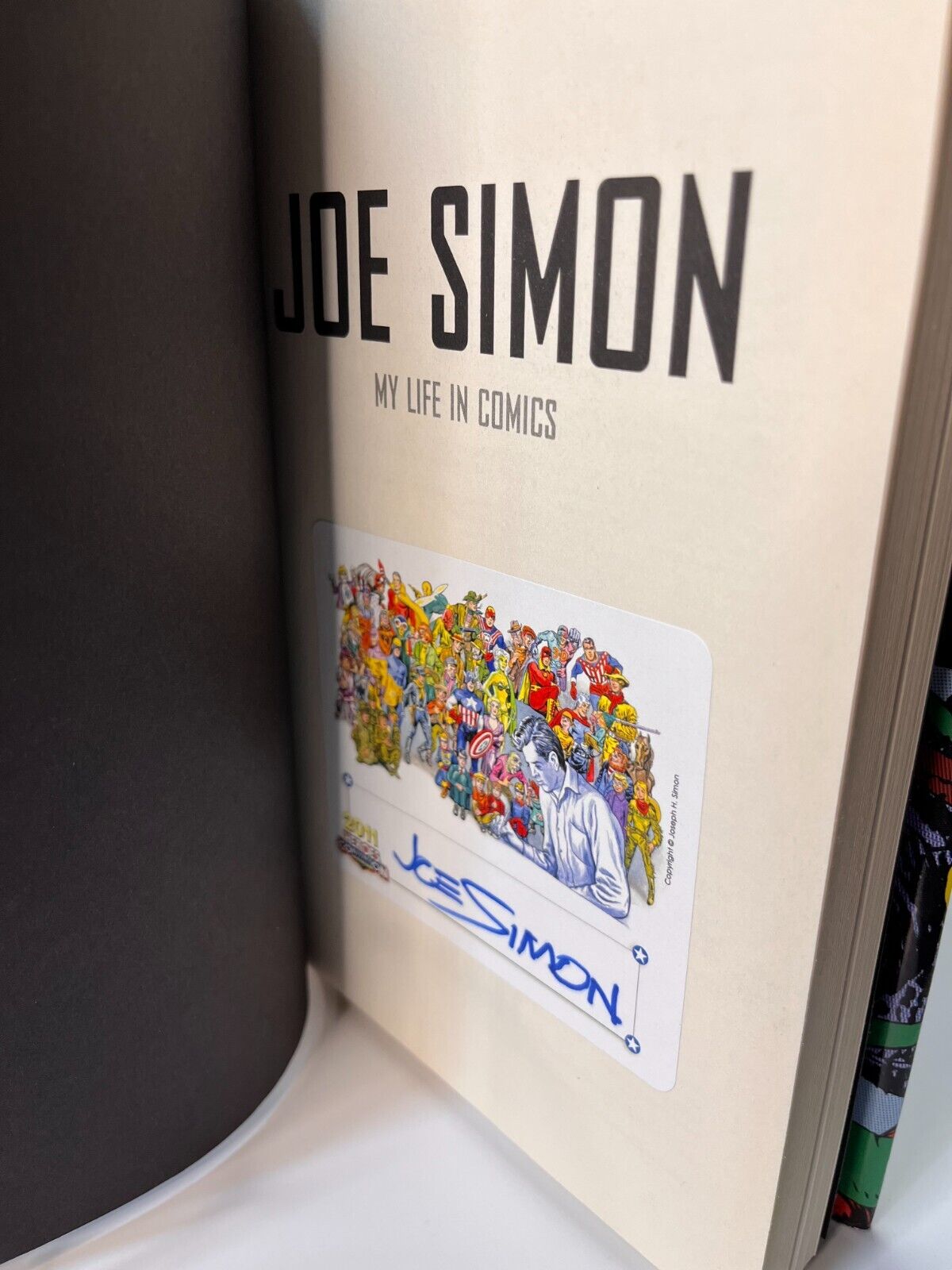 'My Life In Comics' By Joe Simon SIGNED