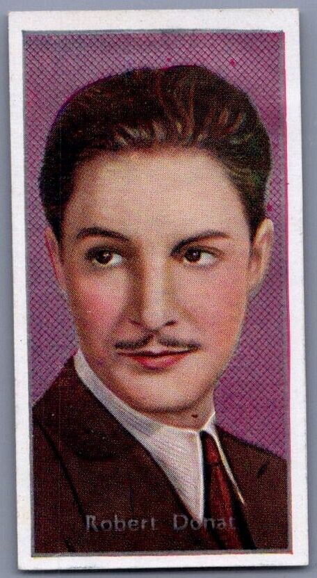 1936 Carreras Film Stars Robert Donat #5 | Original British Cigarette Card