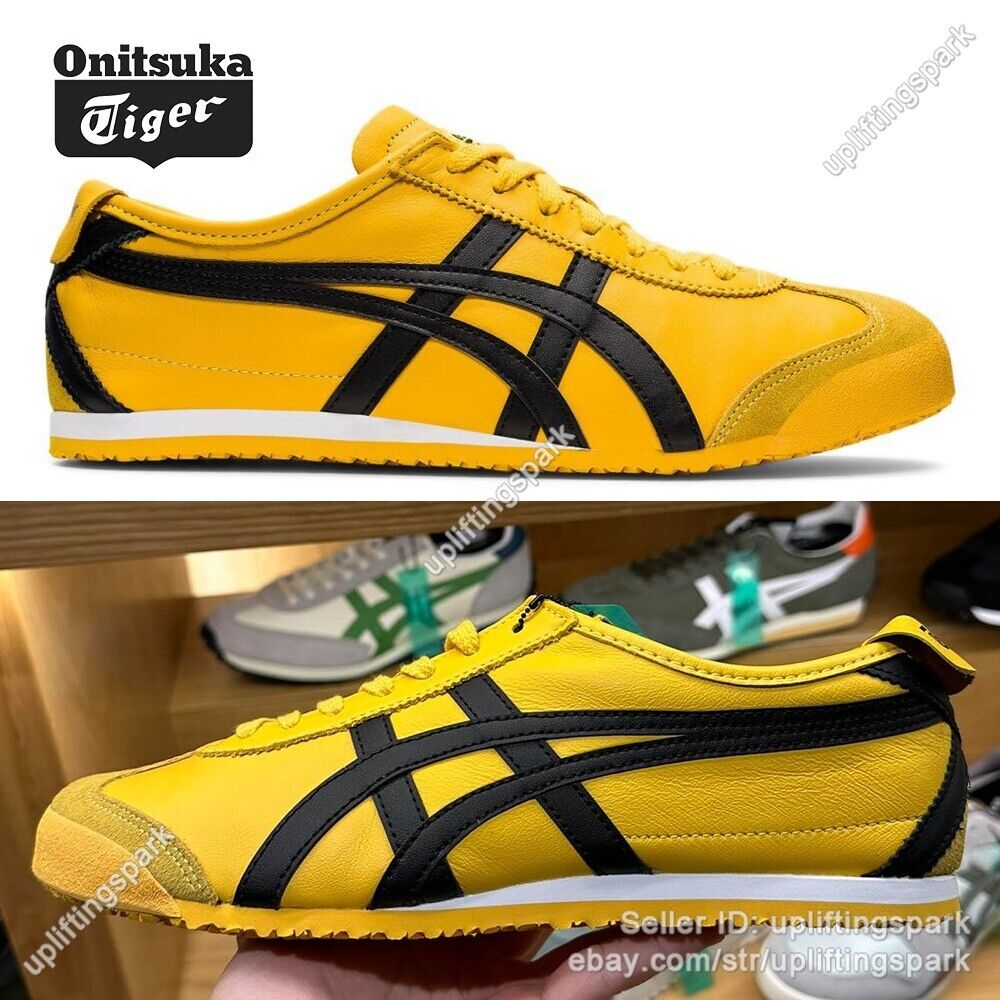 Unisex Onitsuka Tiger MEXICO 66 Classic Sneakers Yellow/Black NEW 1183C102-751