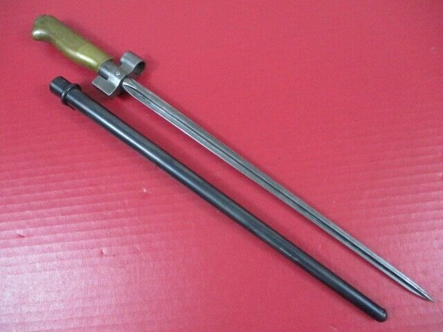 pre-WWI French Army Mle 1886/35 Lebel Rifle Bayonet w/Scabbard Short Blade XLNT1