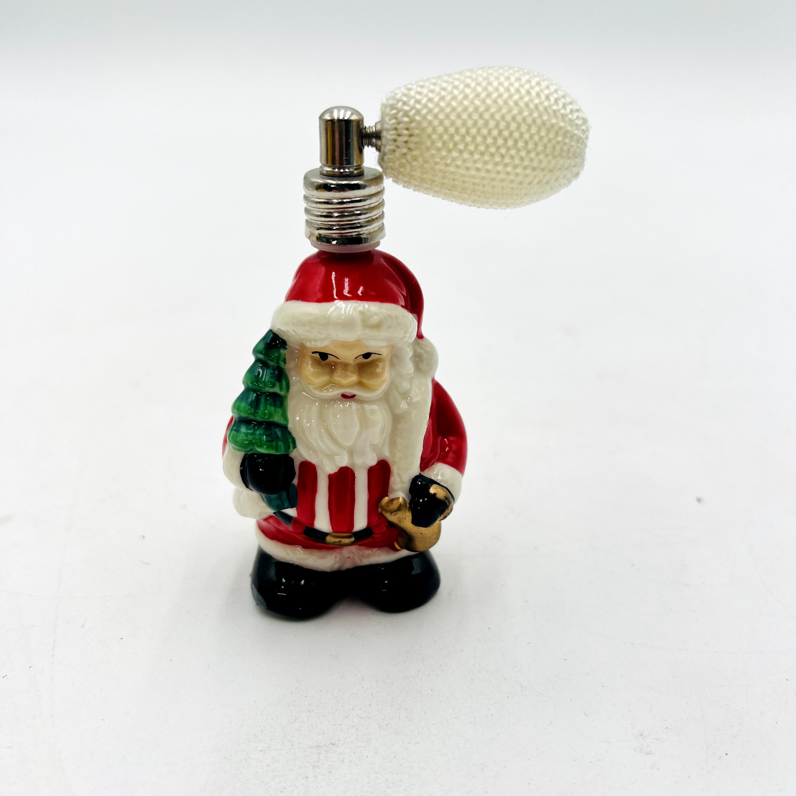 Porcelain Christmas Santa Perfume Spritz Bottle 3.75\