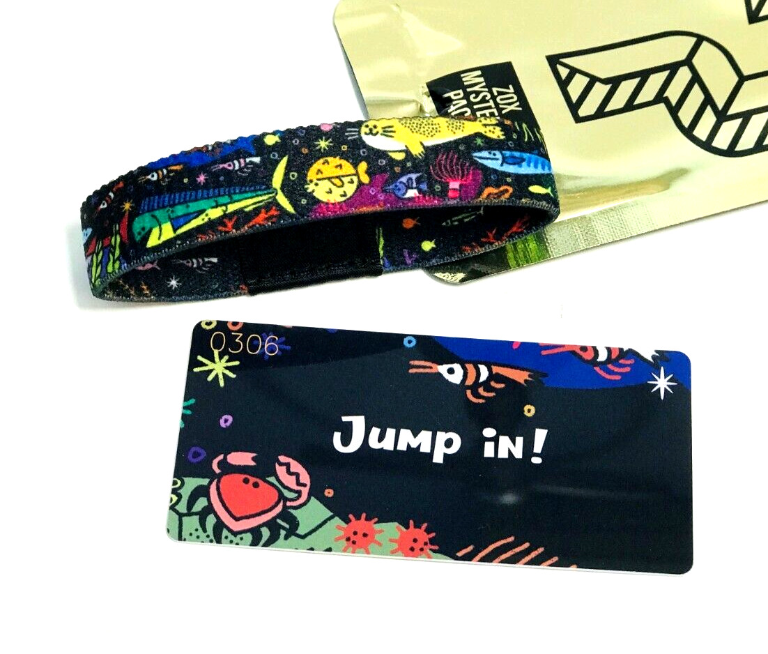 ZOX **JUMP IN** Silver SINGLE small Mys NIP Band w/Card  #0306