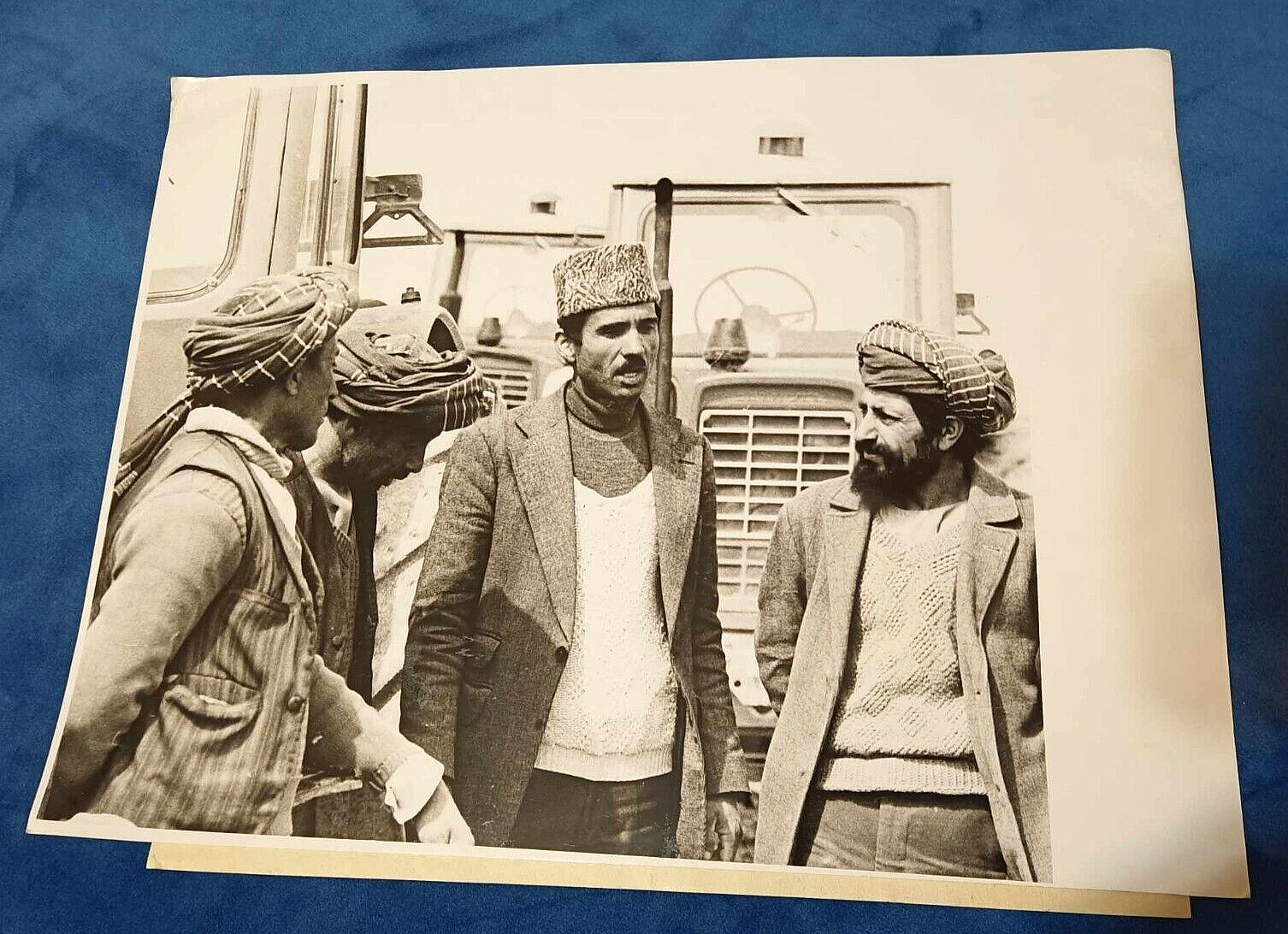 Afghan peasants. USSR propaganda. 1985