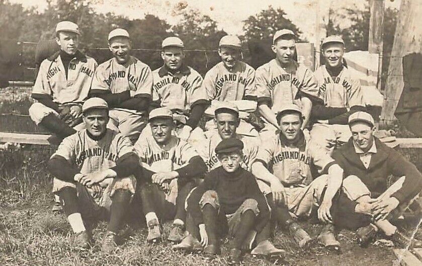 c1910s-20s RPPC Baseball Team Highland Hill Real Photo P323