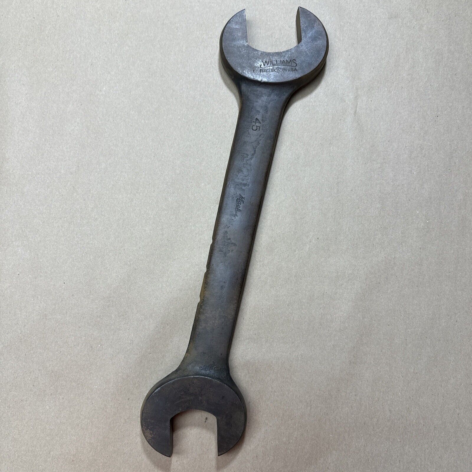 Vintage Williams No. 45 Double Open Wrench 2 1/4” X 1 3/4” Mack