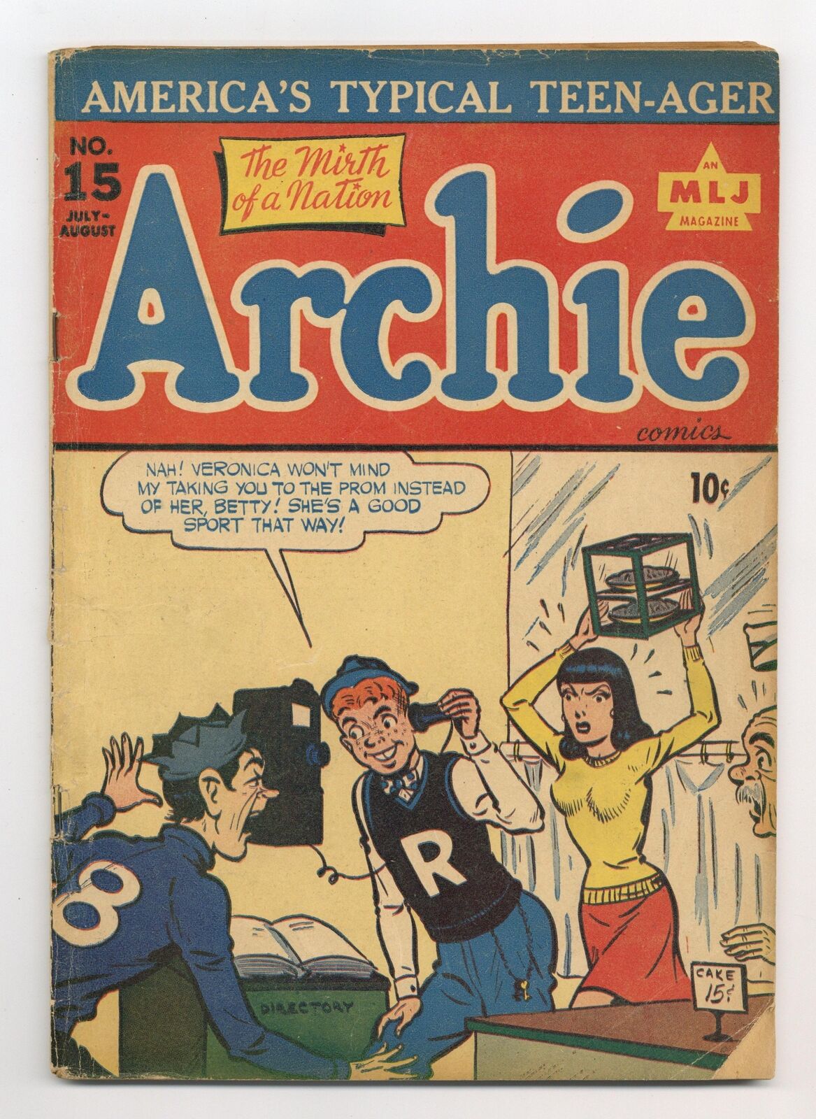 Archie #15 GD+ 2.5 1945