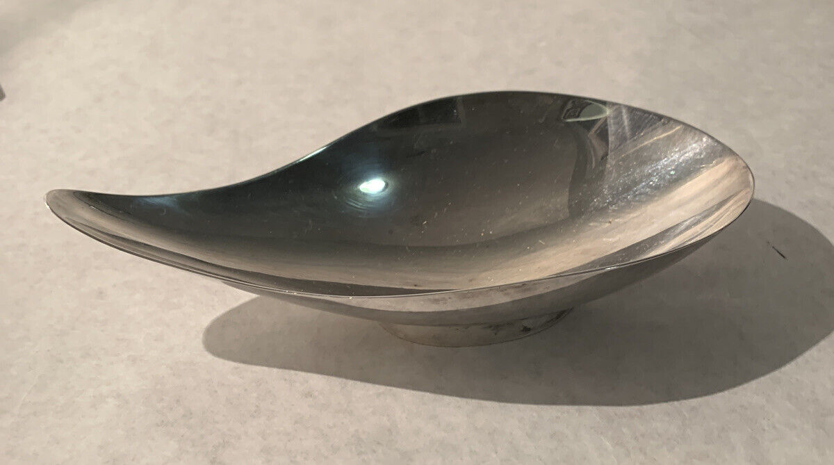 Antique Reed & Barton #64 Silver Tear Drop Footed Dish Marked