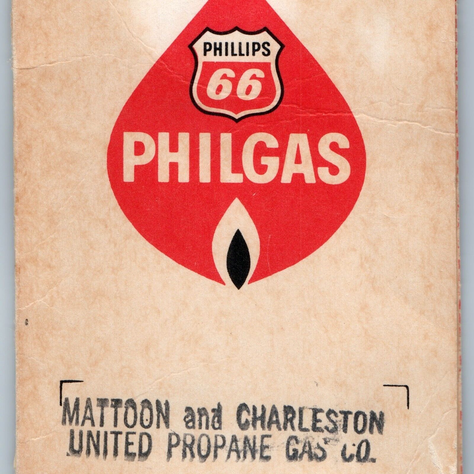 c1960s Mattoon Charleston IL Philgas United Propane Needle Advertising Card C54