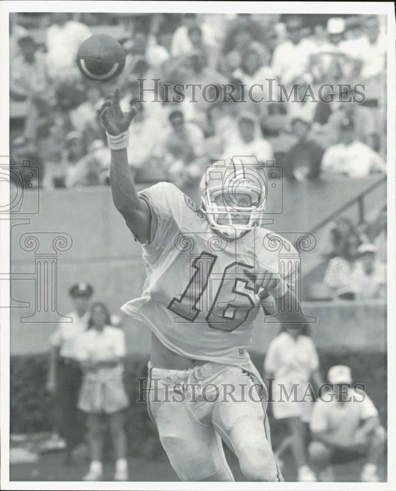 1992 Press Photo University of North Carolina Football Player Jason Stanicek