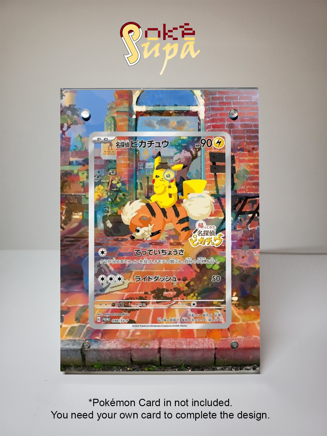 Detective Pikachu 098/SV-P - Pokémon Promo Set - Magnetic Card Case + Artwork + 