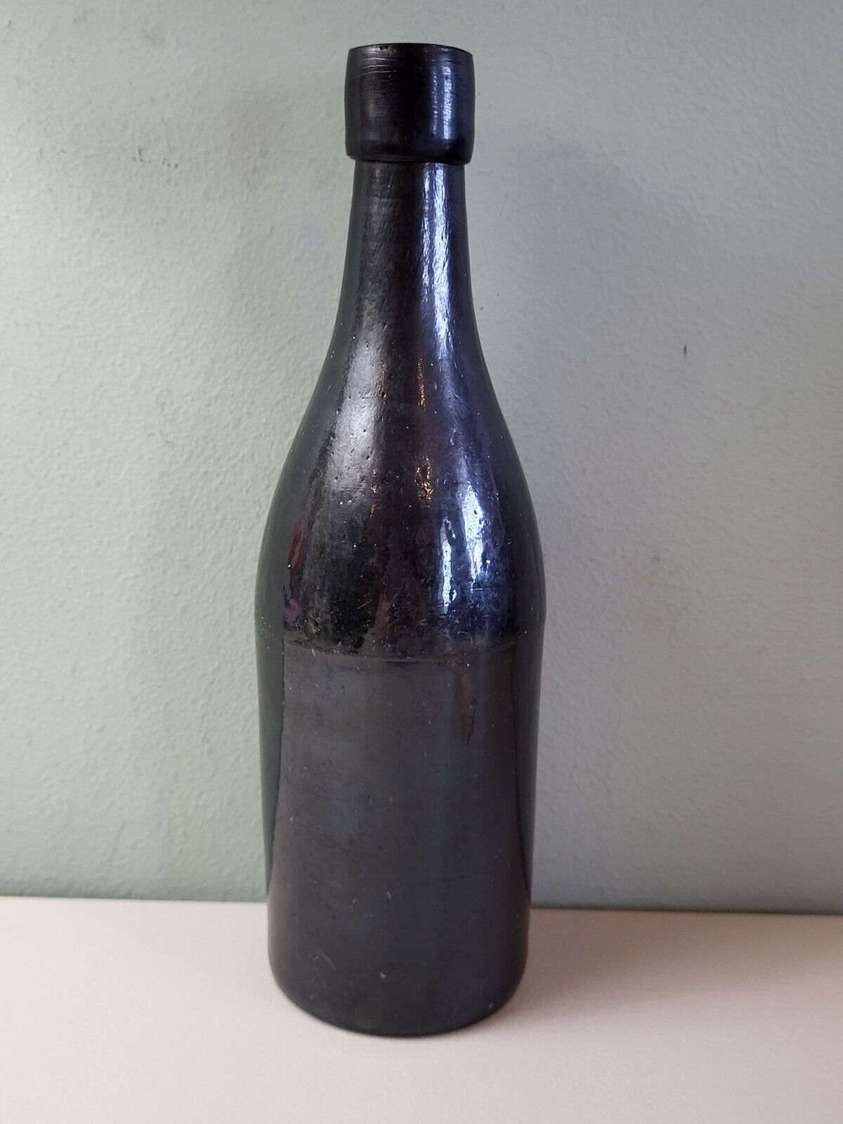 antique dense green ale/stout bottle, X K mark, Ft Union? Early 1900’s?