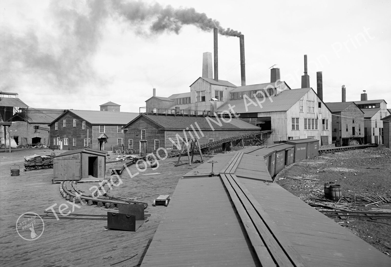 1906 Lake Superior Smelter, Dollar Bay, Michigan Old Photo 13\