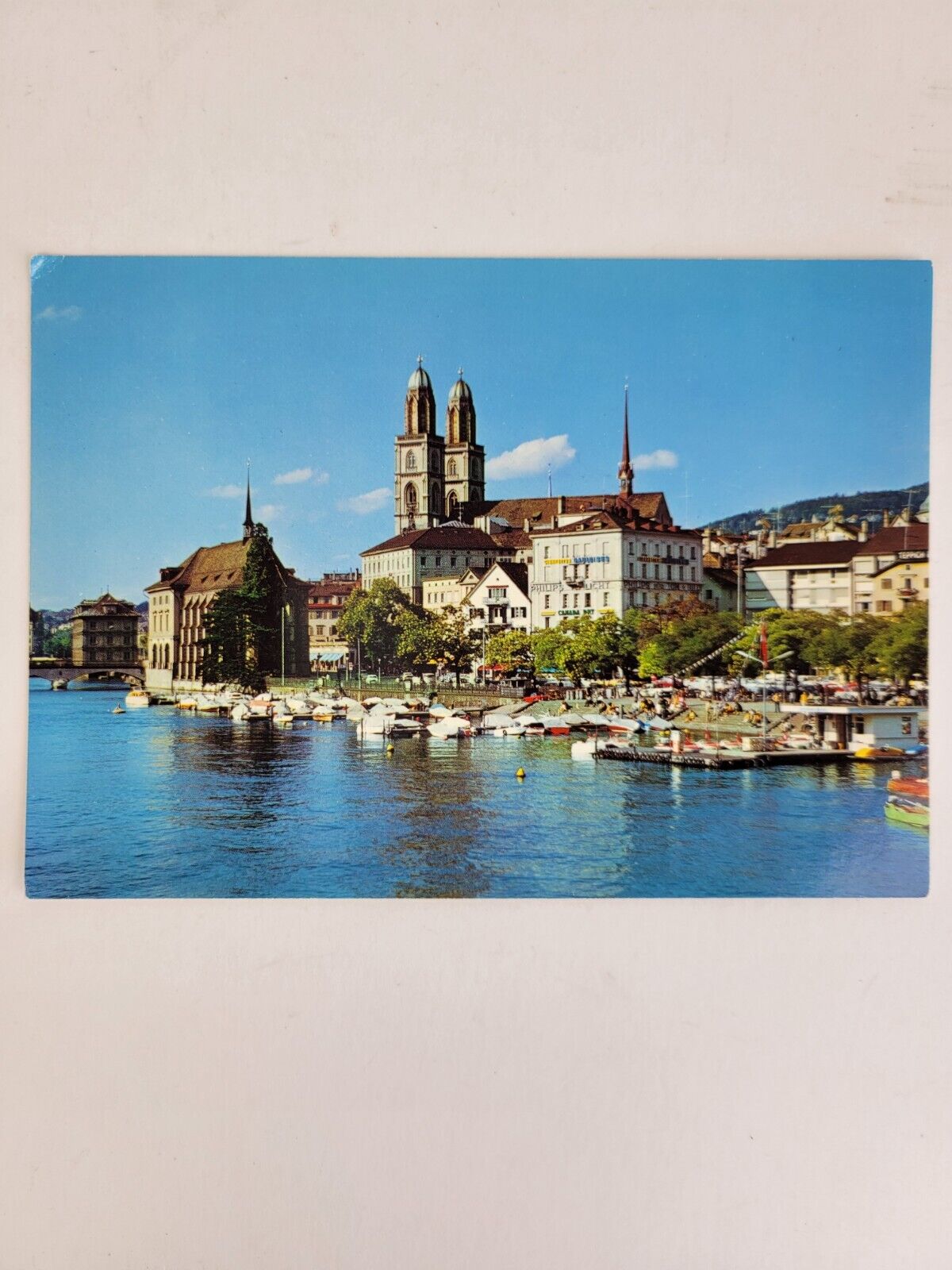 Vintage Postcard Zurich von der Quaibrucke aus