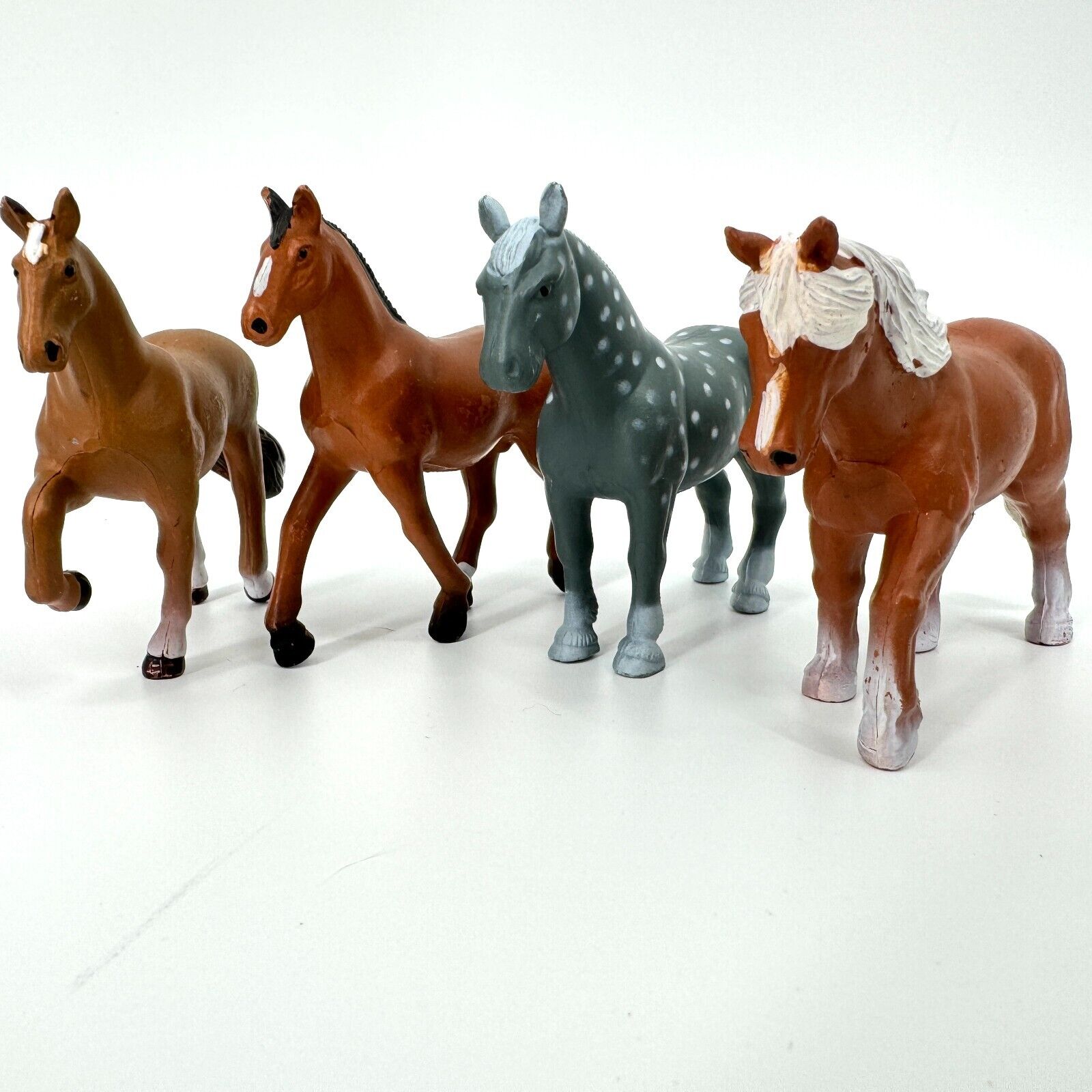 Lot 4 Vintage Funrise Horse Figures Toys 1988