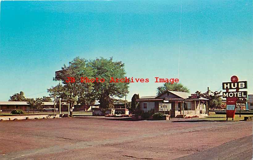 OR, Redmond, Oregon, Hub Motel, Exterior View, Dexter Press No 81603-C