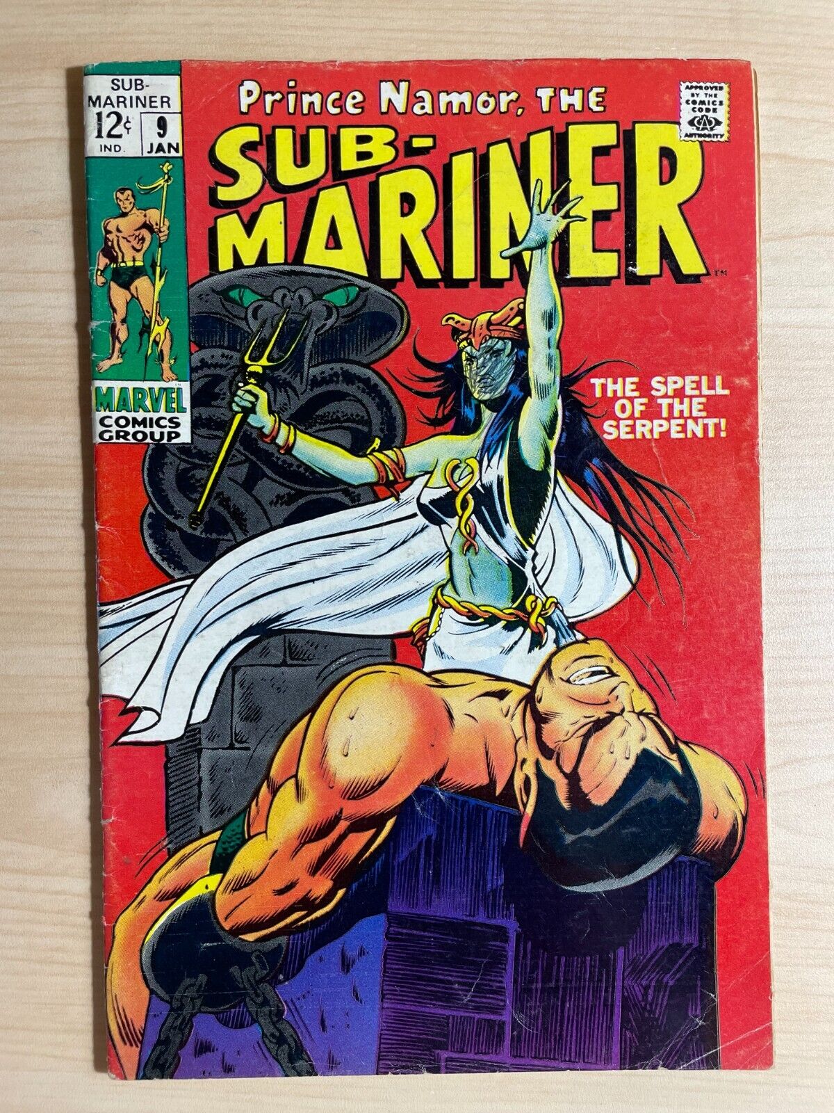 SUB-MARINER #9, 1969, Marvel Comics