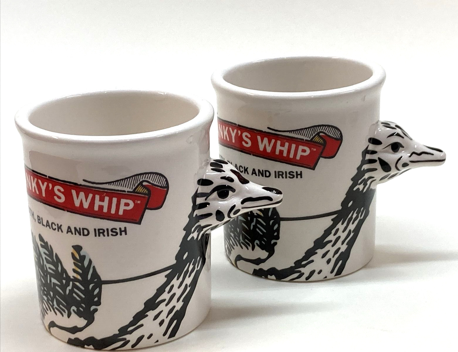 Shanky and Shireman Whip Fine Spirits Racing Ostrich Ireland Ceramic Mug