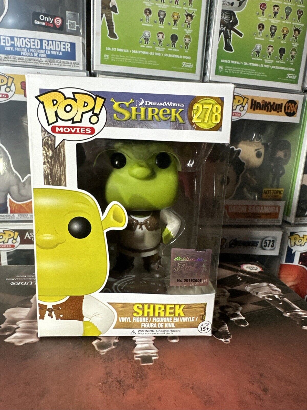 Funko Pop 278 Shrek With ￼ Exclusive Sticker  Pop Life￼ With Protector ￼