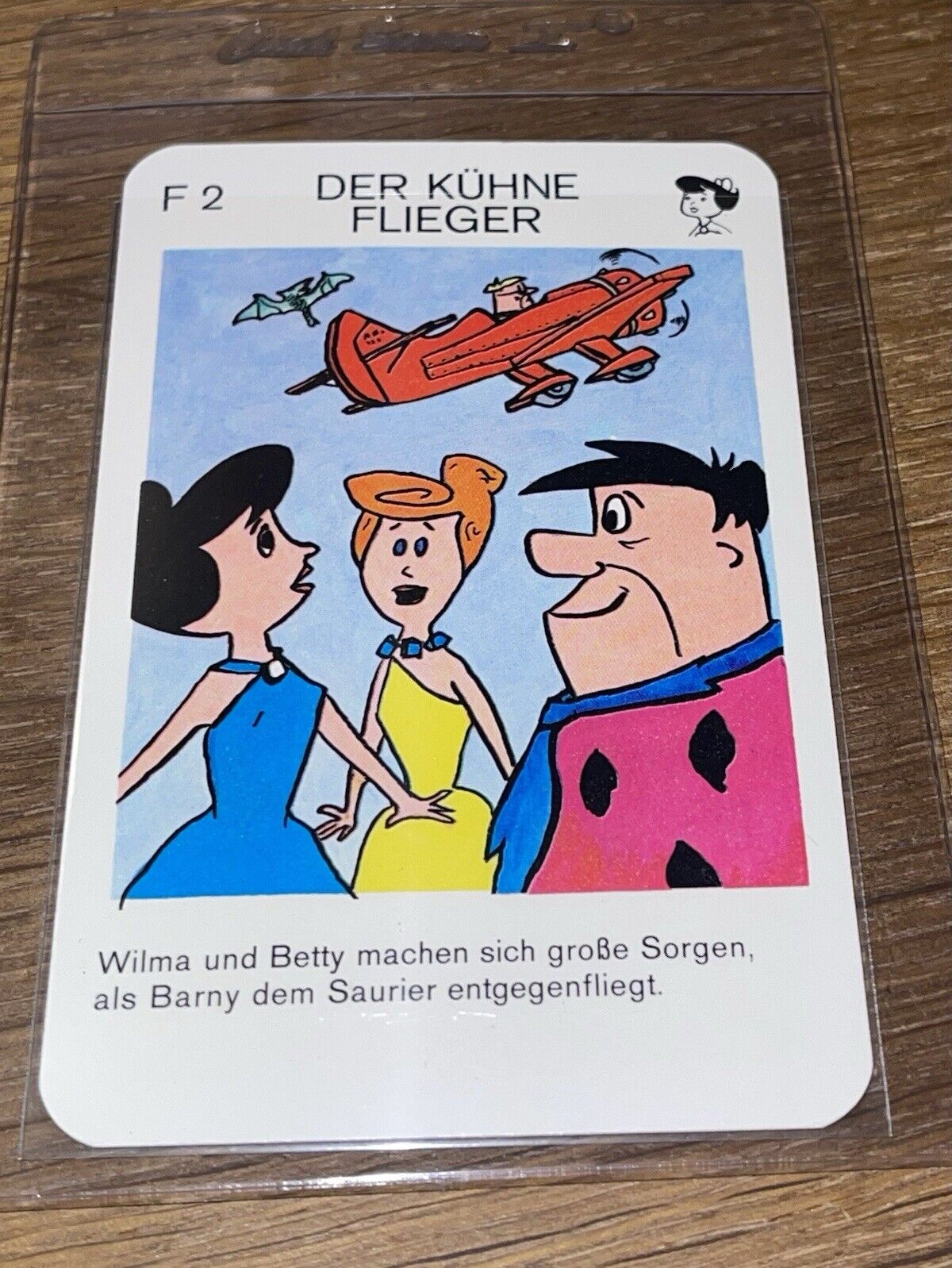 Vintage Hanna Barbera 🎥 German Quartett The Flintstones Card Game Playing Card