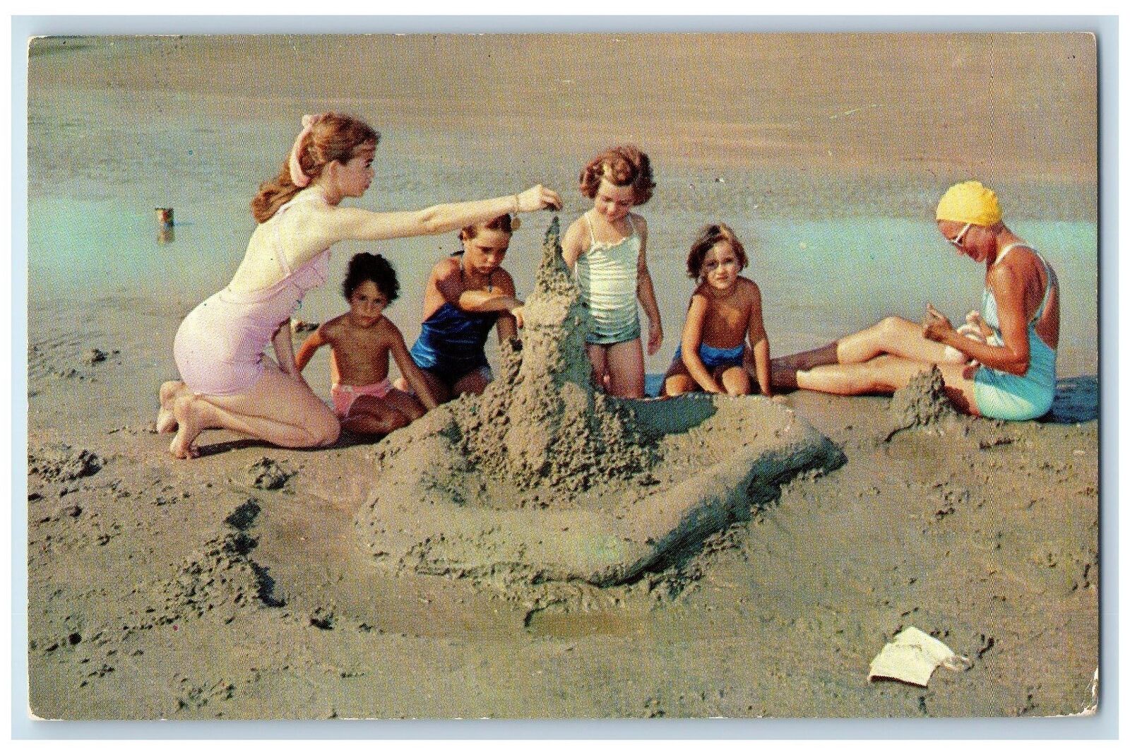 c1960s Greetings From Liebe State Park Sunny Day On Beach Cloverdale IN Postcard