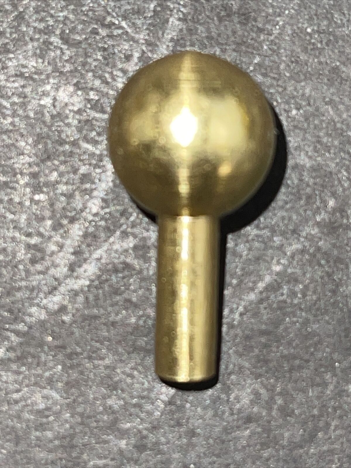 1/2 SOLID BRASS BALL WITH A 6/32 F THREADED 1/2 LONG STEM LOT OF 6 PCS