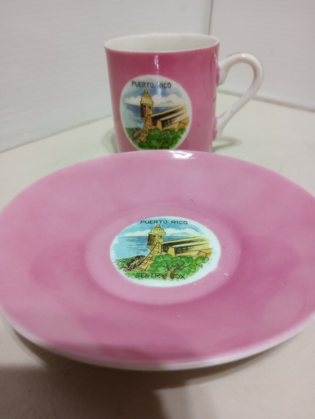 Cup and Saucer Souvenir of Puerto Rico