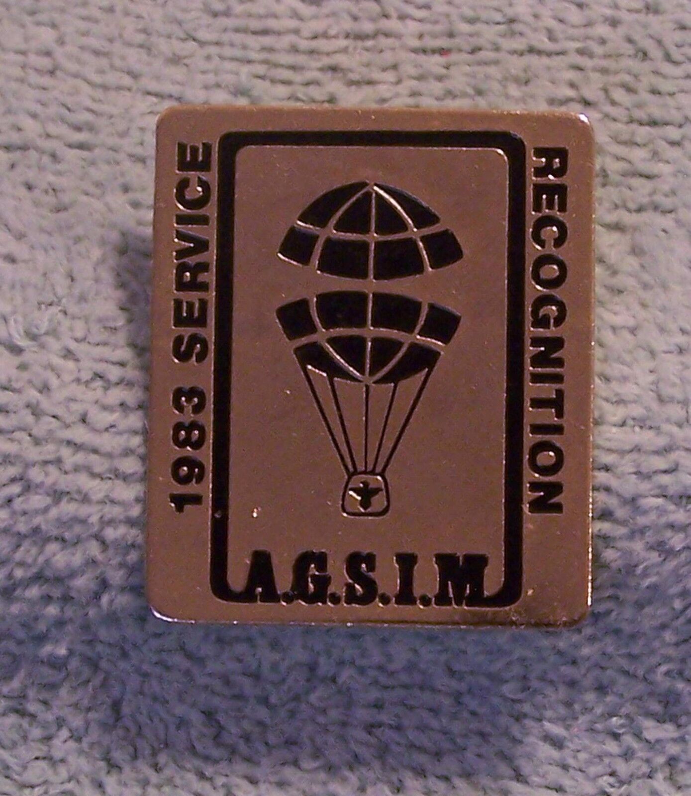 1983 SERVICE RECOGNITION A.G.S.I.M. BALLOON PIN