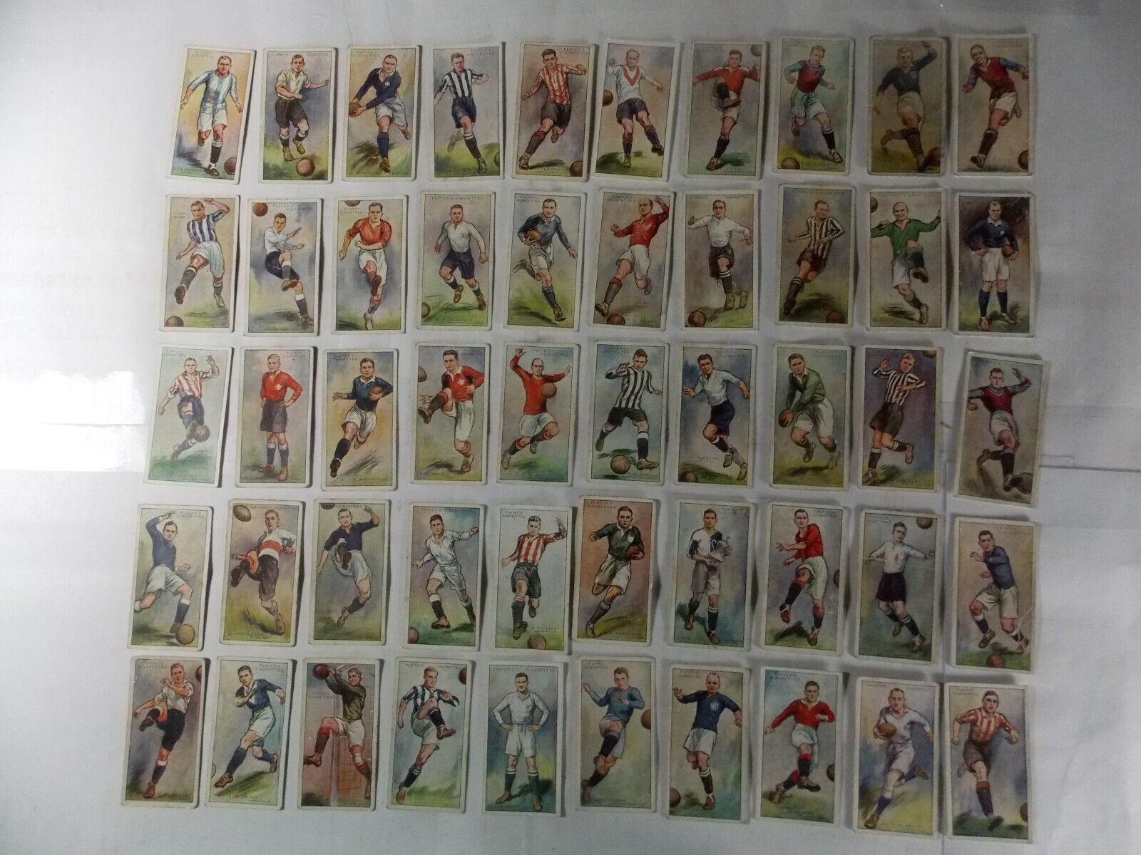 Players Cigarette Cards Footballers 1928 Complete Set 50