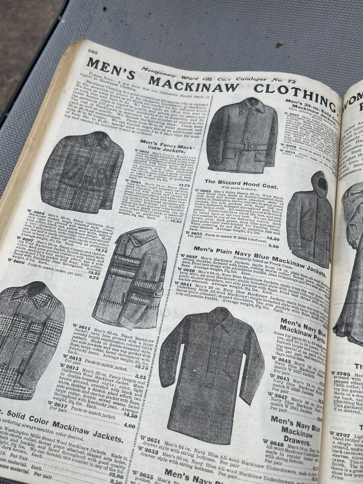 Vintage 1903 Wards Catalog Workwear Tool Dress Hardware Mens Suit Corset Boot