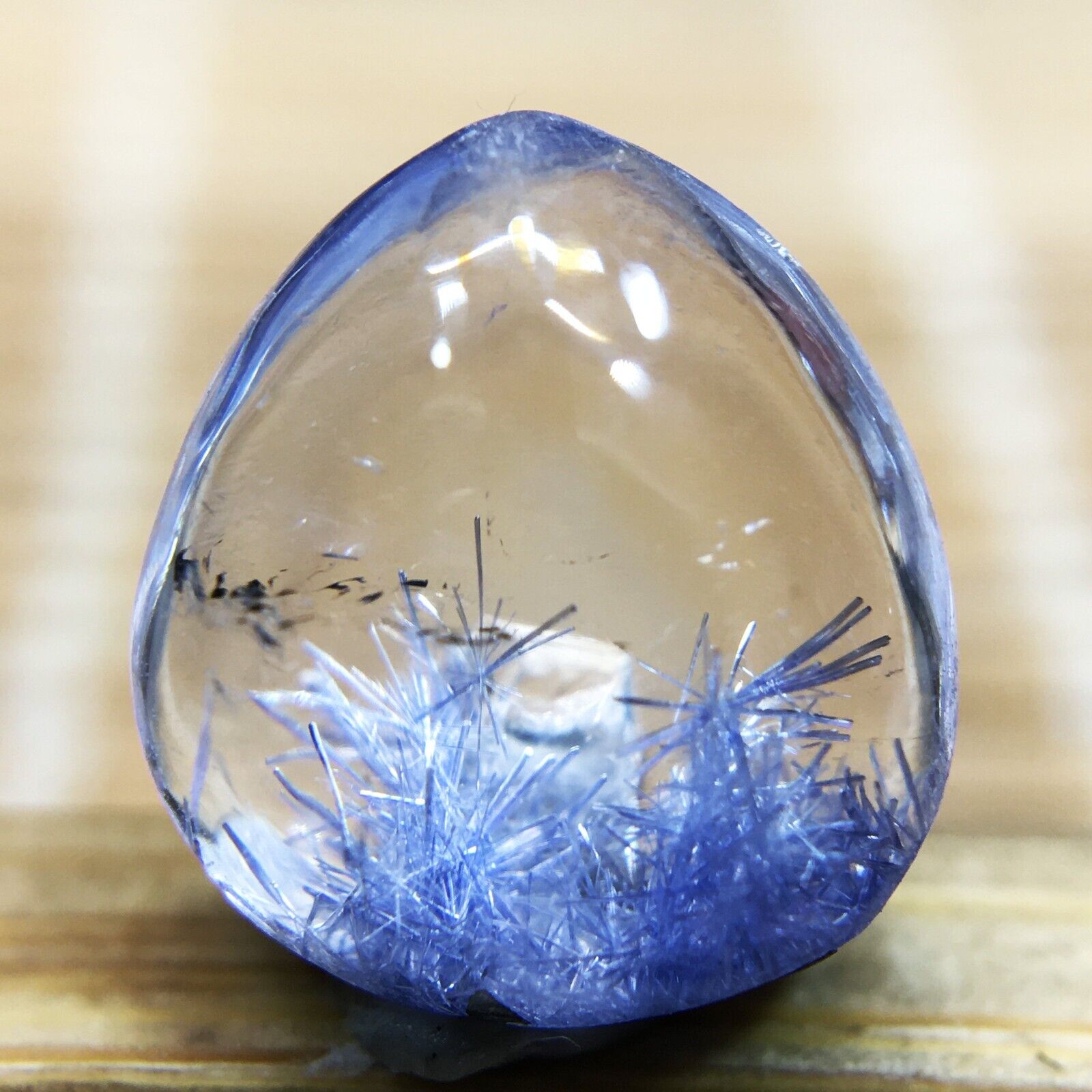 2Ct Very Rare NATURAL Beautiful Blue Dumortierite Quartz Crystal Pendant