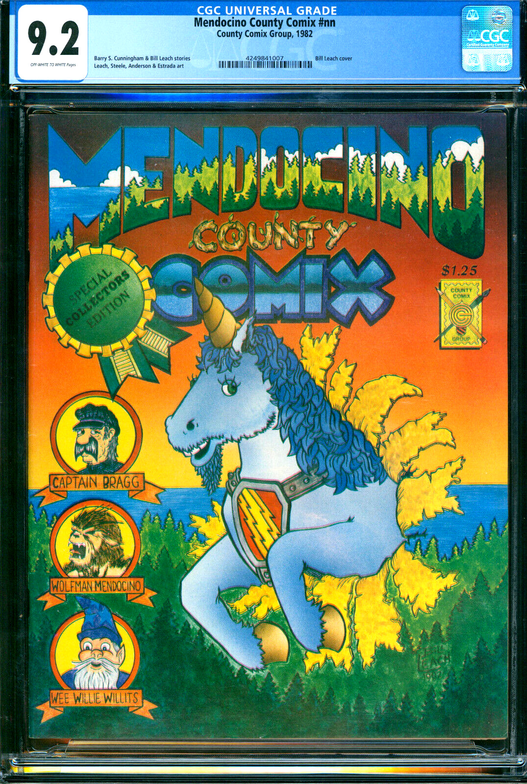 Mendocino County Comix #NN County Comix Group 1982 CGC 9.2 Rare Underground