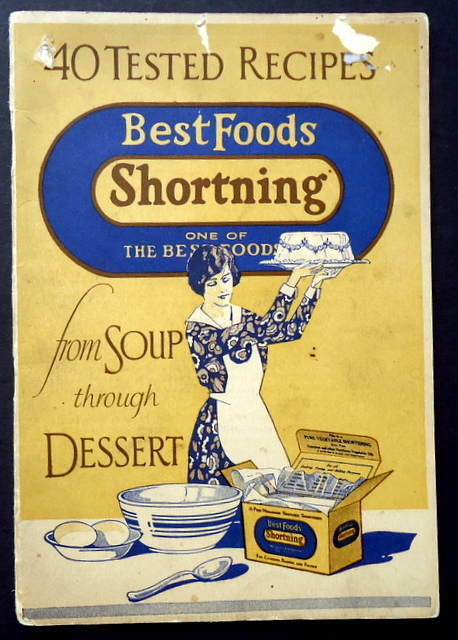 1927 BEST FOODS SHORTNING 40 TESTED RECIPIES BOOK #3