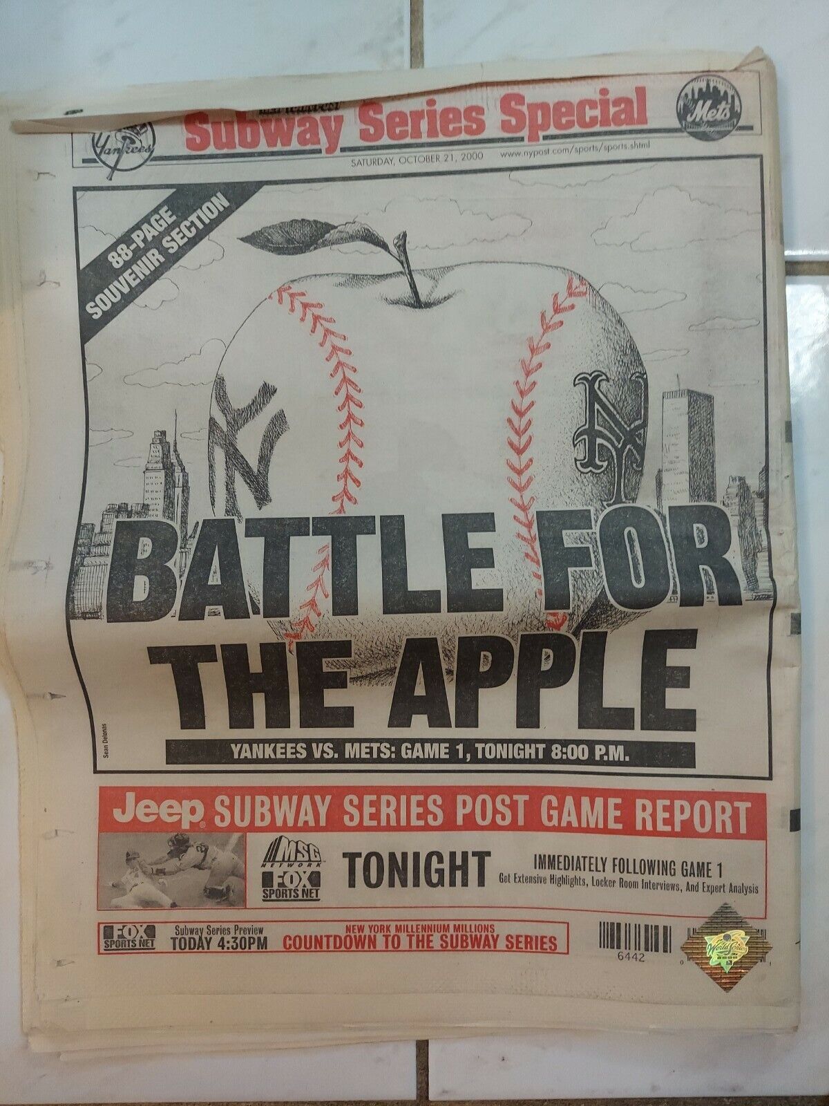 New York Post: Oct 21 2000 Showdown