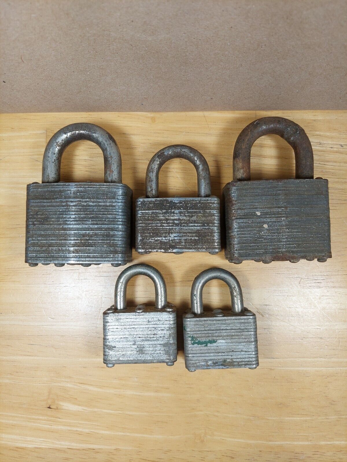 Master Lock Padlocks Lot of 5 No Keys Vintage 