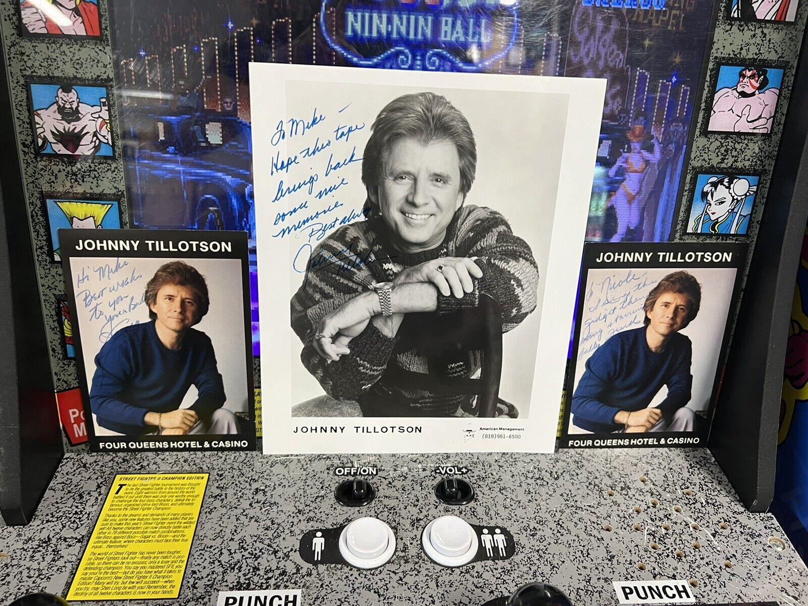 Johnny Tillotson Signed Autographed 8x10 Photo + 2 Signed Postcards Personalized