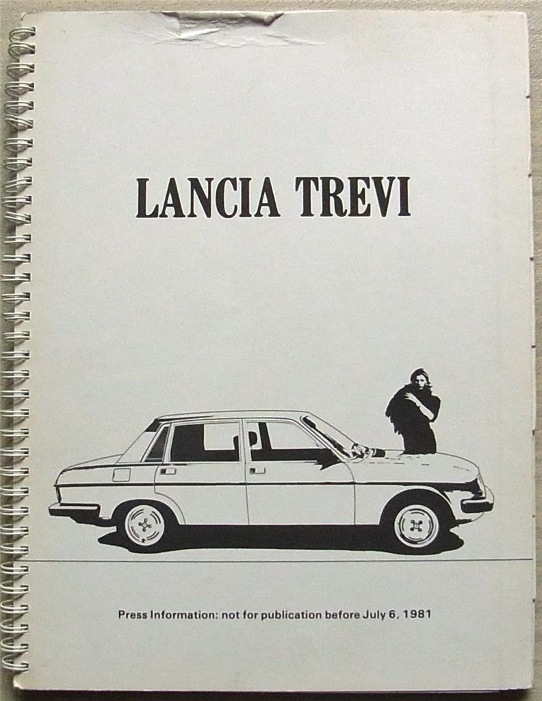 LANCIA TREVI Car Press Information Media Pack July 1981 Photos