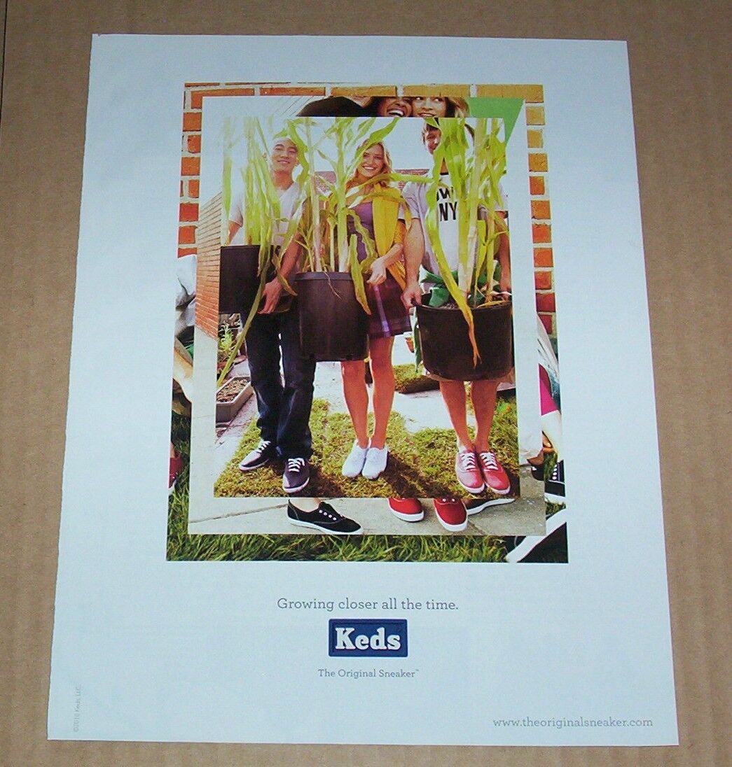 2010 print ad page -KEDS the Original Sneaker shoes -growing closer all the time
