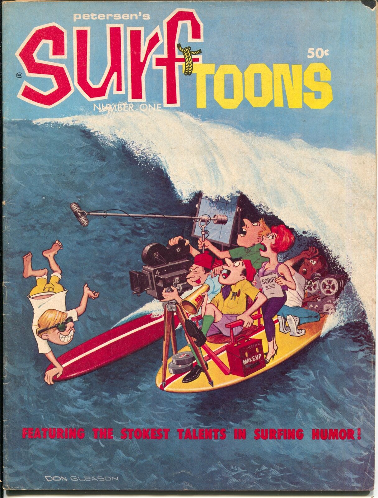Surftoons #1 1965-Petersen Pubs-1st issue-Rick Griffin art-surf comix-VG+