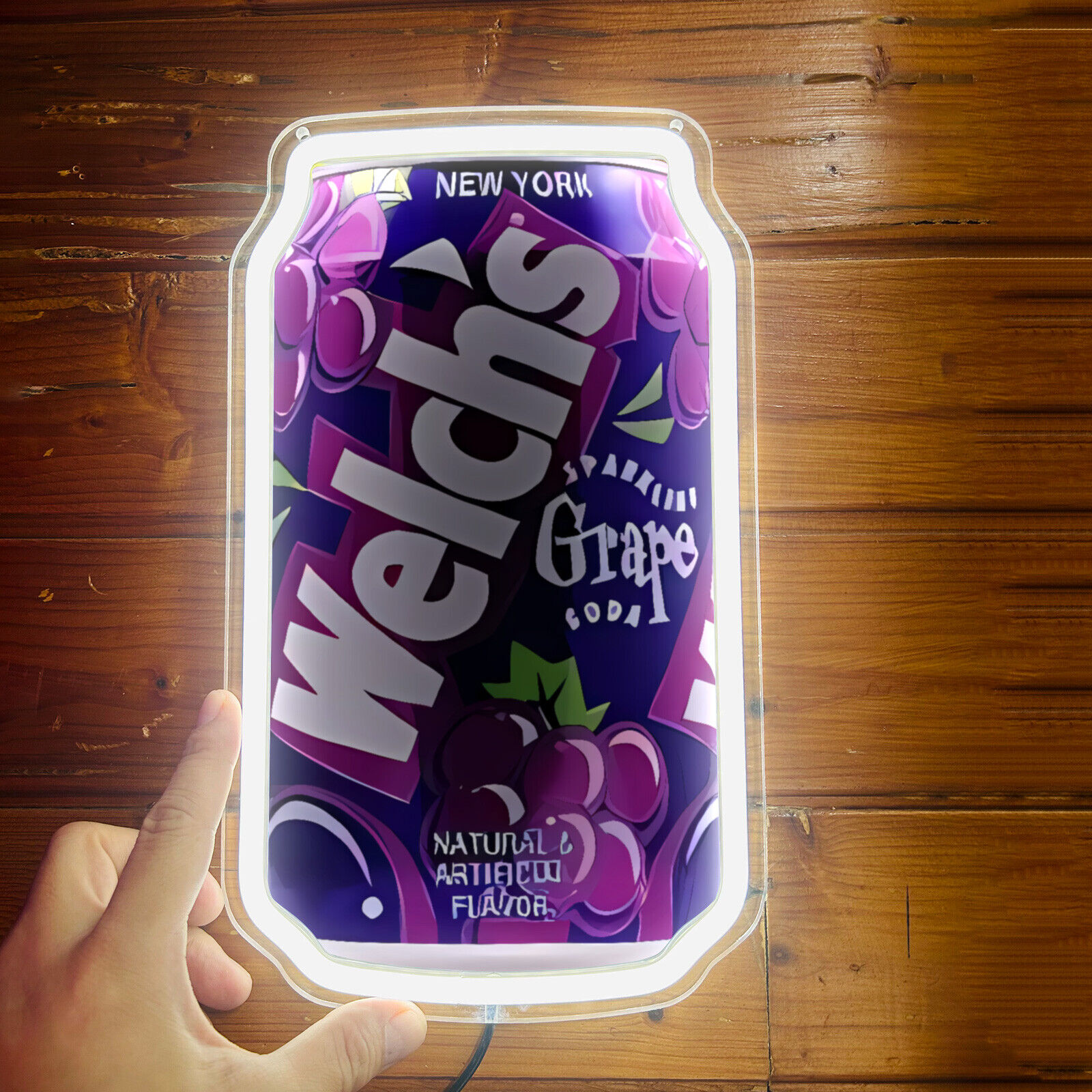 Welch\'s Grape Soda Neon Sign Party Club Store Poster Art Wall Decor 12\