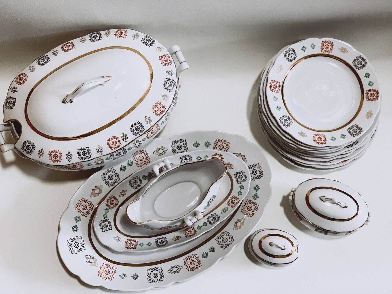 Porcelain Vintage Dinnerware Set Soviet Vintage USSR СССР Parents Gift