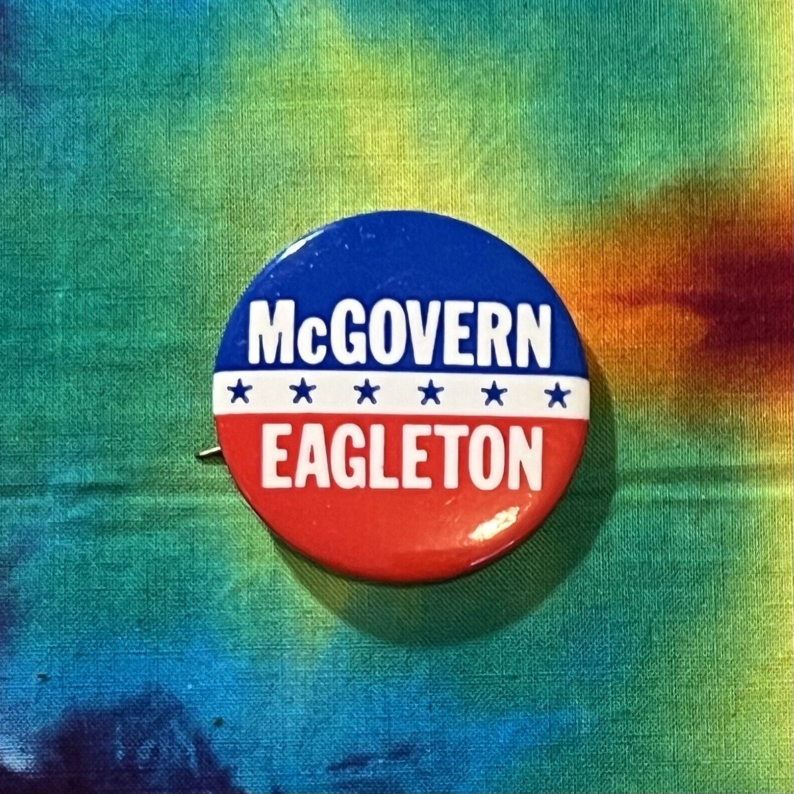  1972 Presidential George McGovern Tom Eagleton Pin Back Campaign 1.5\